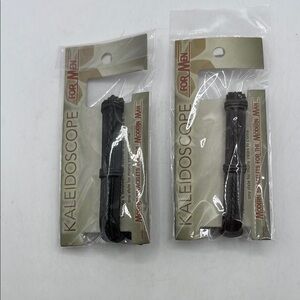 NWT Kaleidoscope Set Of Two Mens Black Brown Leather Bracelet Accessory Jewelry